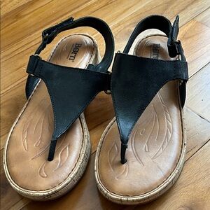 Born Black Women's Sandals- leather